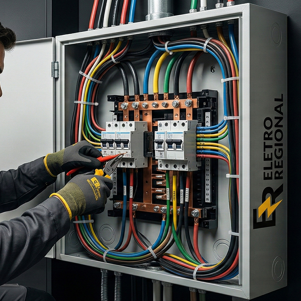 Aumento de carga e instalação de padrão de entrada elétrica em Curitiba